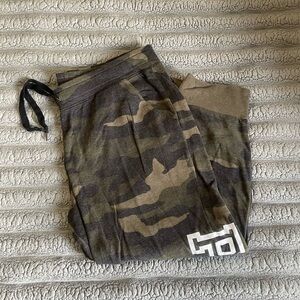 Camouflage Jogger Pants with Logo